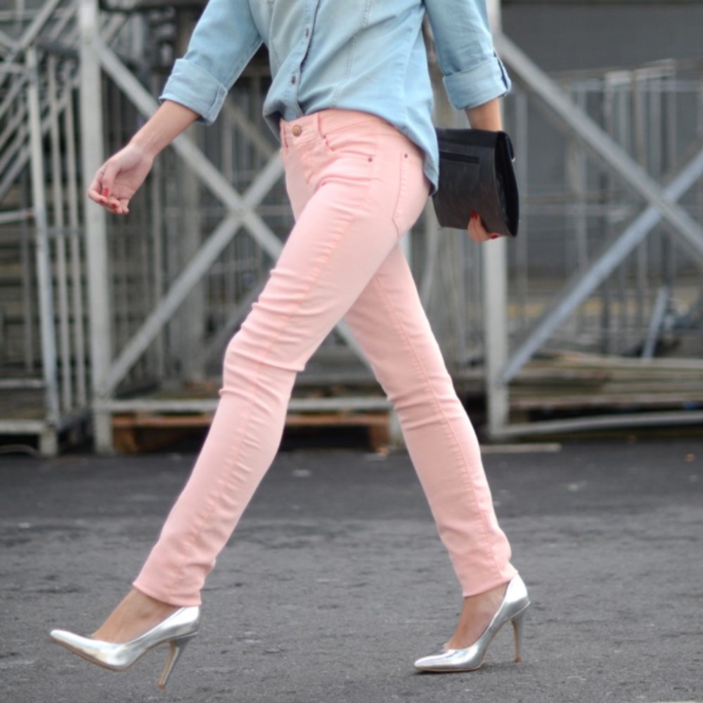Bullhead Hermosa Pink Super Skinny Jeans